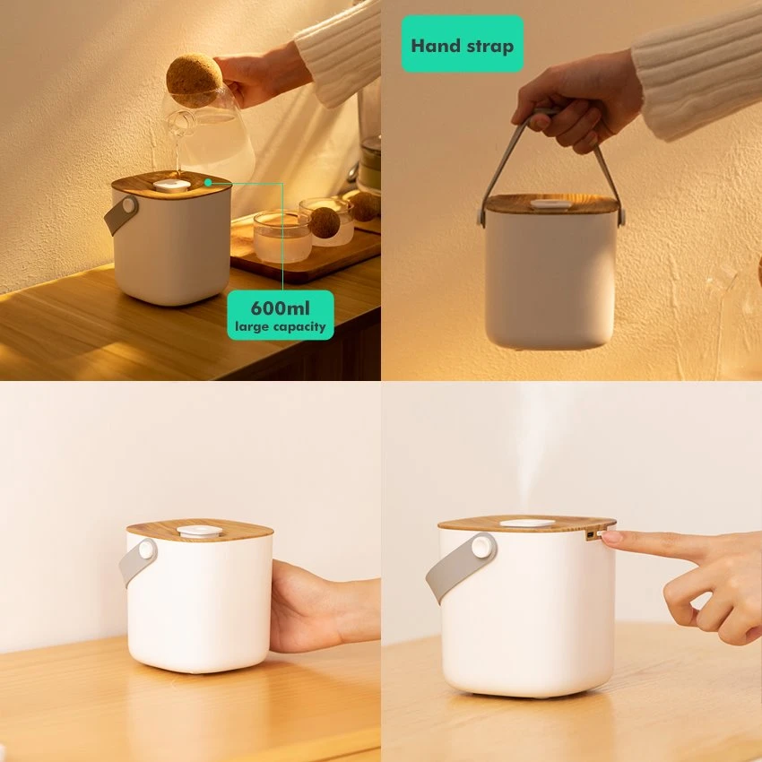 600ml simple mini ultrasonic humidifier