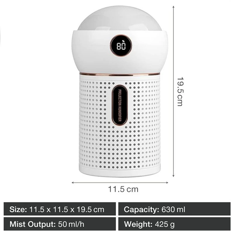 630ml water capacity humidifier