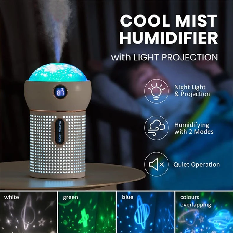 Table humidifier with projection