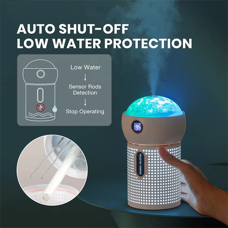 cool mist humidifier with anti-dry sensor