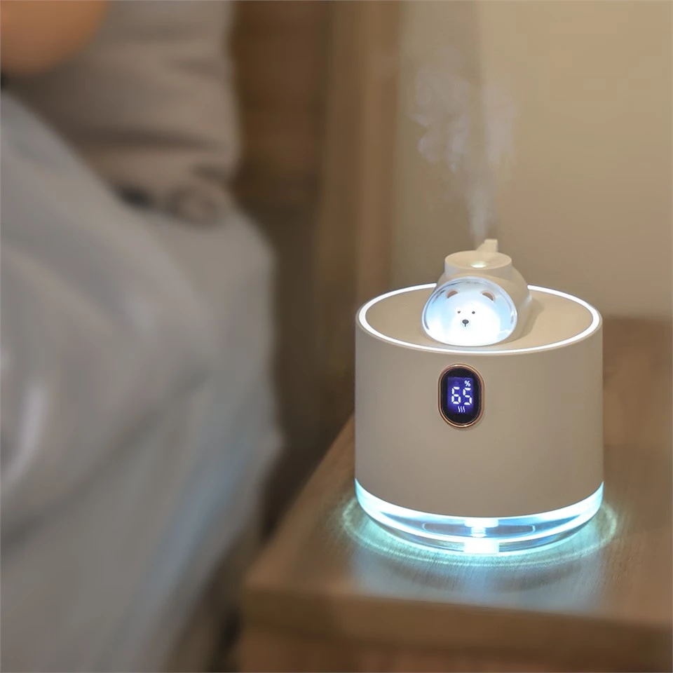 Wireless Cute Humidifier With Digital Display